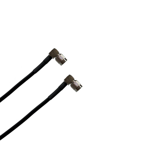 TNC Right Angle Male to TNC Right Angle Male Times Microwave LMR-240 Ultraflex Cables