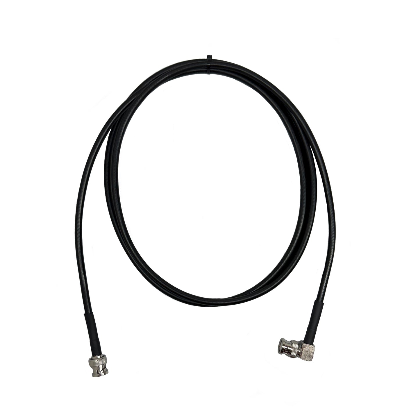 Right Angle BNC Male to BNC Straight Male Times Microwave LMR-240 Ultraflex Cables