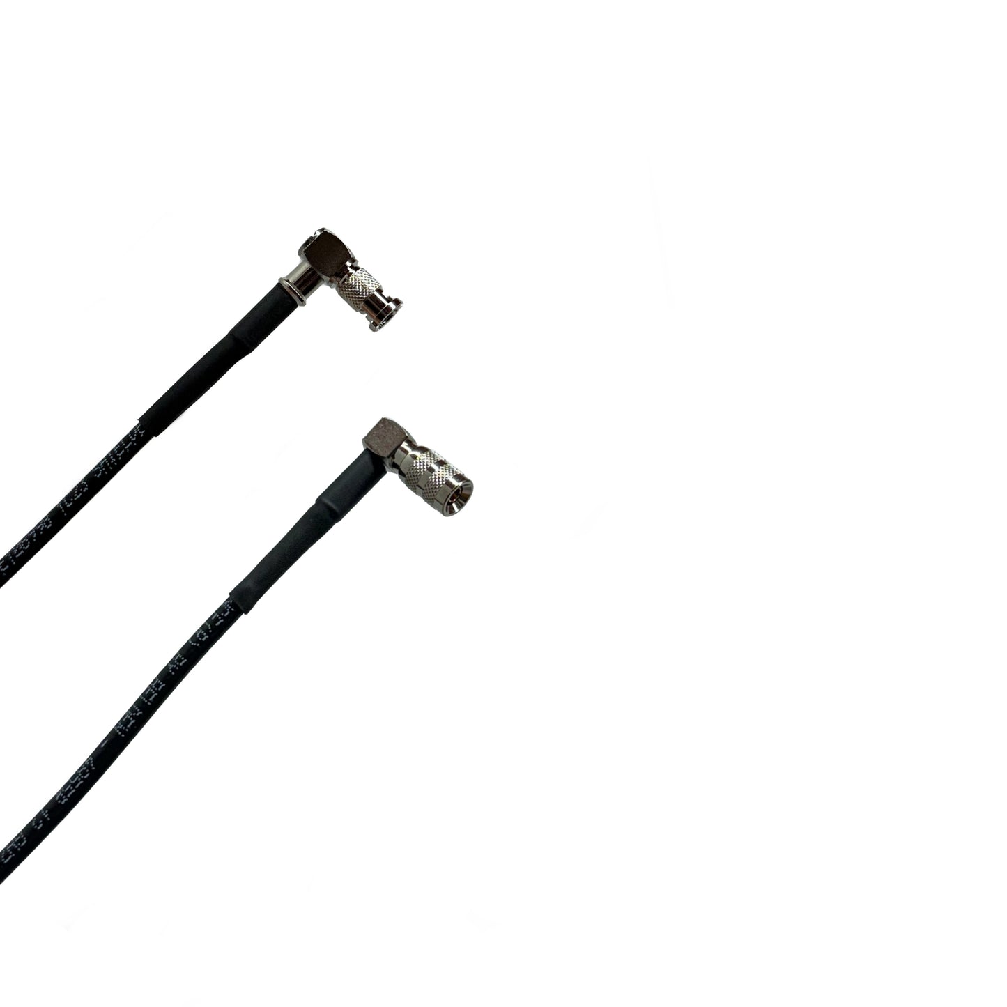 HDBNC (Micro BNC) Right Angle to Din 1.0/2.3 Right Angle 4855R 12G Cables