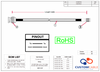 12G BNC Male to Din 1.0/2.3 Male HD-SDI Cable with Belden 4694R