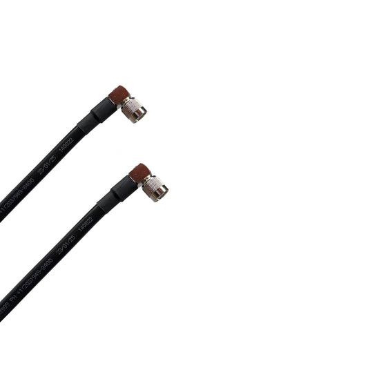 TNC Male Right Angle to TNC Male Right Angle Times Microwave LMR-400 Cable 50 Ohm