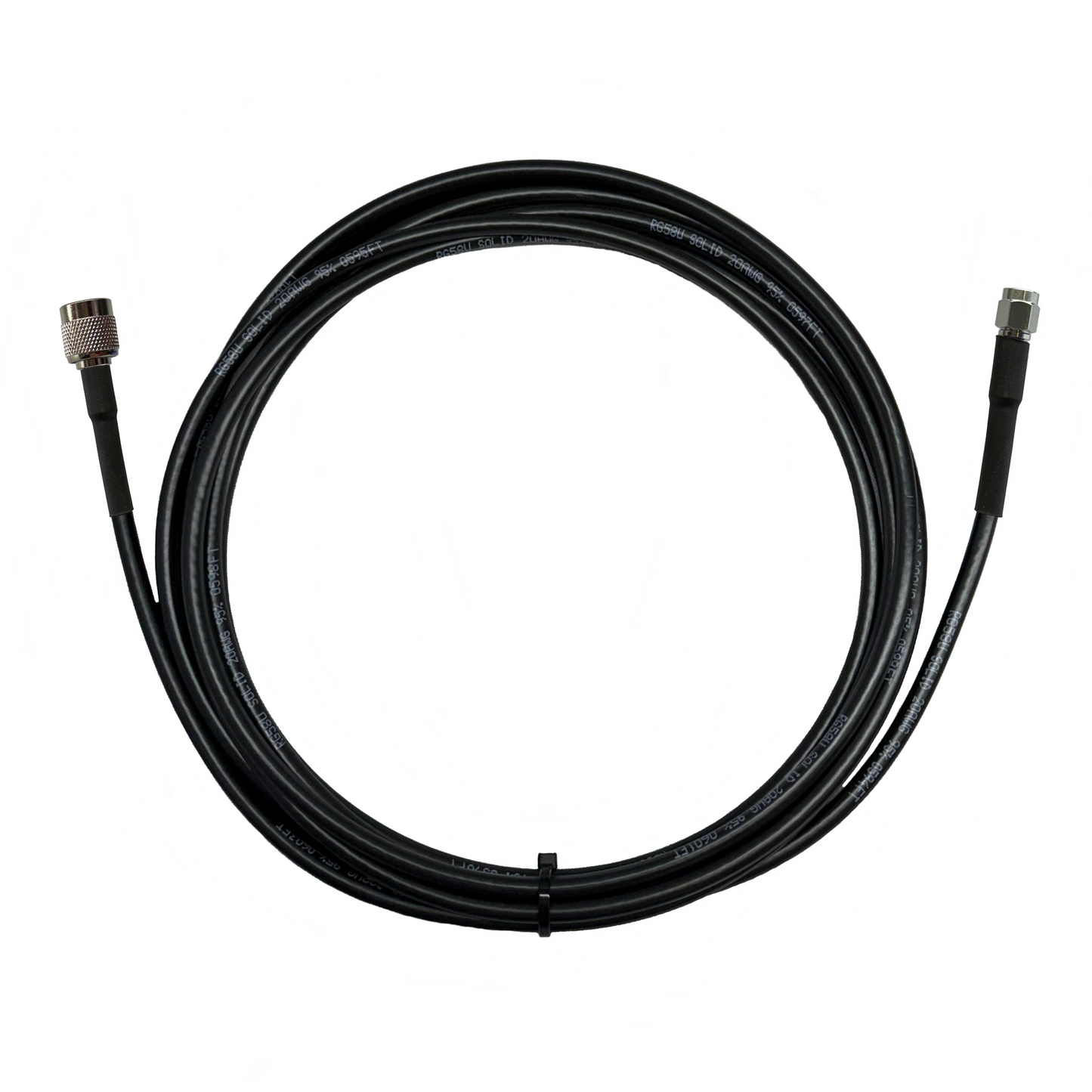 TNC Male to SMA Male RG58 50 Ohm Coax Cable