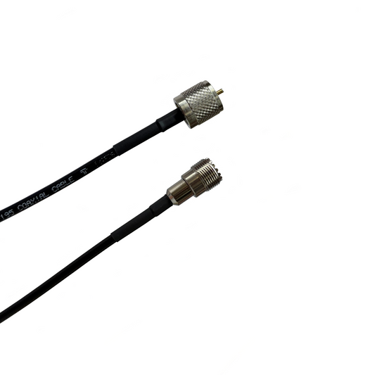 UHF Male to UHF Female LMR-195 Times Microwave Antenna Cable