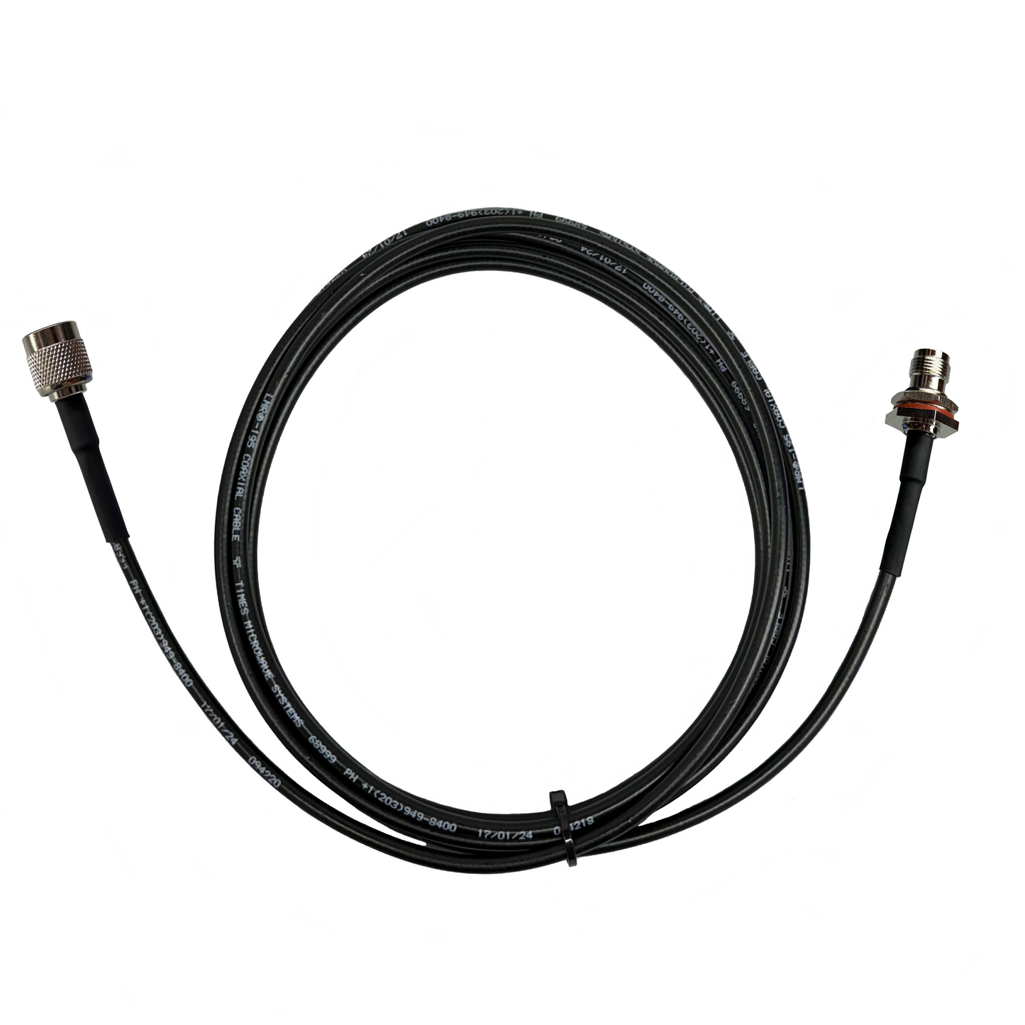 TNC Male to TNC Female Bulkhead LMR-195 Cable