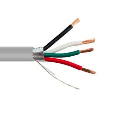18 AWG 4 Conductor Stranded Shielded PVC Cable