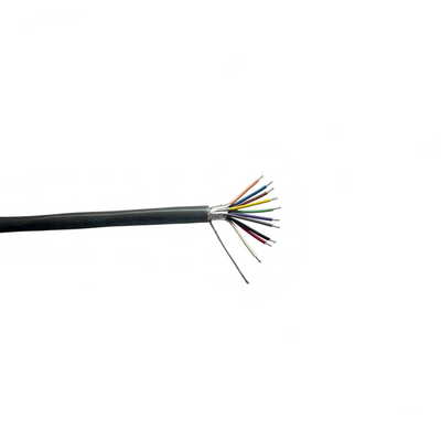 24 AWG 10 Conductor Shielded Cable PVC Jacket