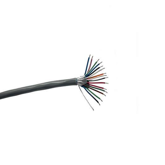 24 AWG 15 Conductor Shielded Cable PVC Jacket - Sold Per Foot