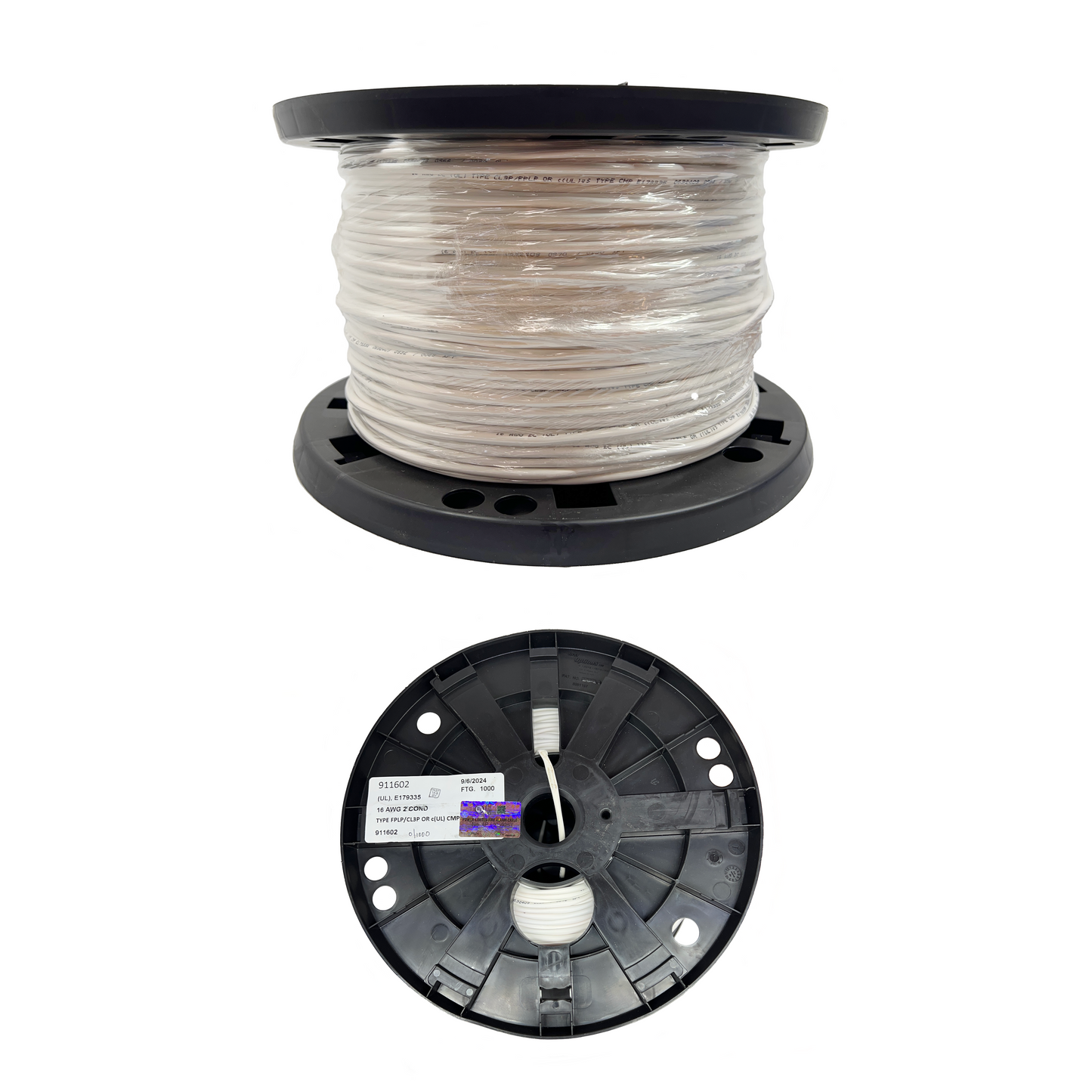 16 AWG 2 Conductor Plenum CMP Unshielded Speaker and LED Lighting Cable