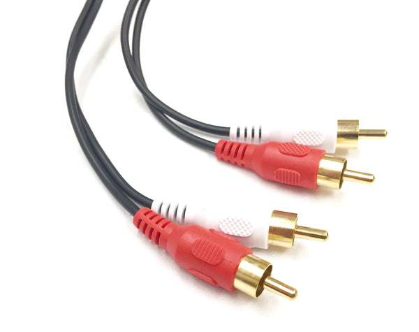 Stereo RCA Audio Cable Male to Male - Custom Cable Connection