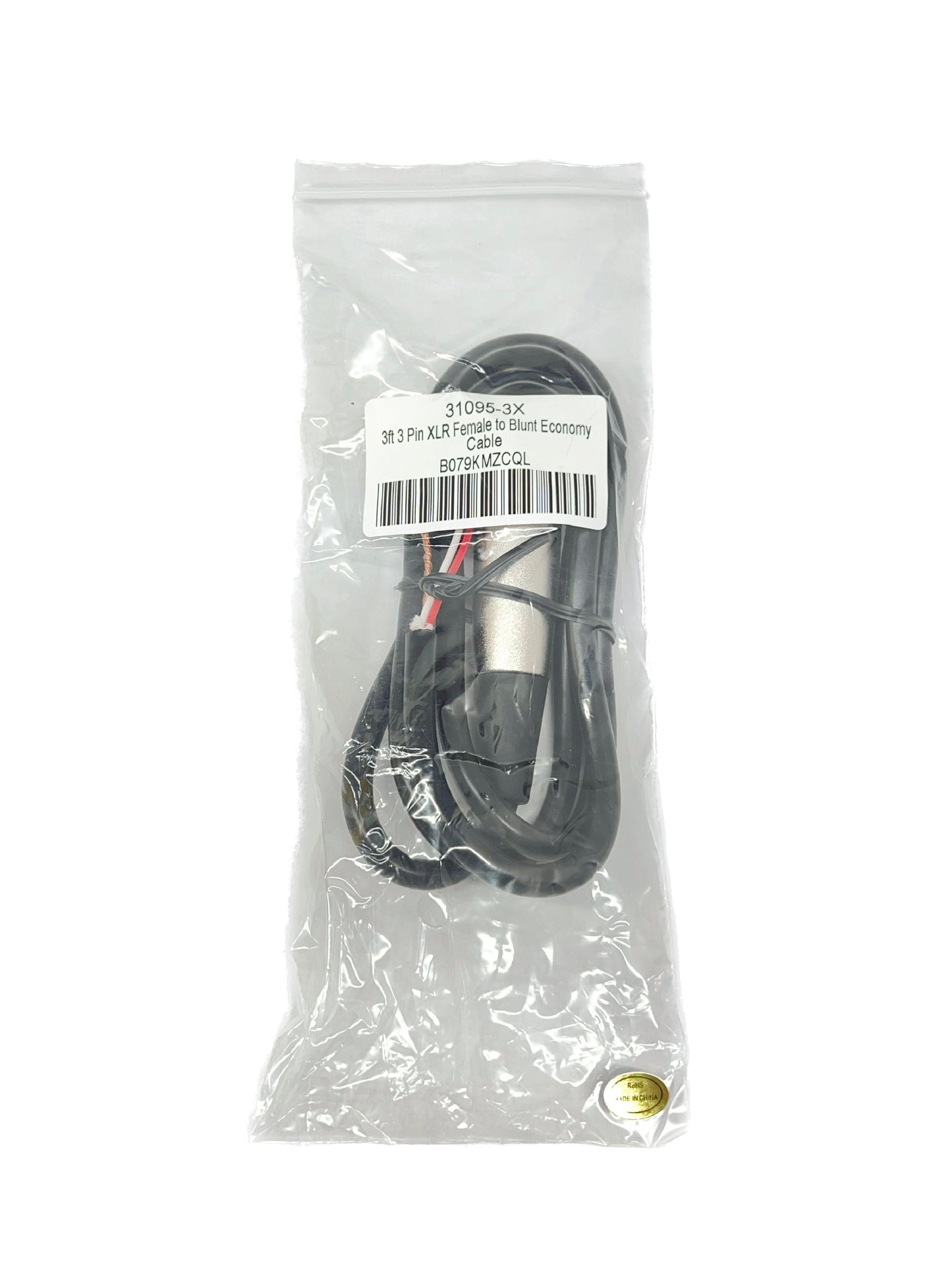 XLR 3 Pin to Blunt Install Cables - 18 AWG Shielded Audio Cable
