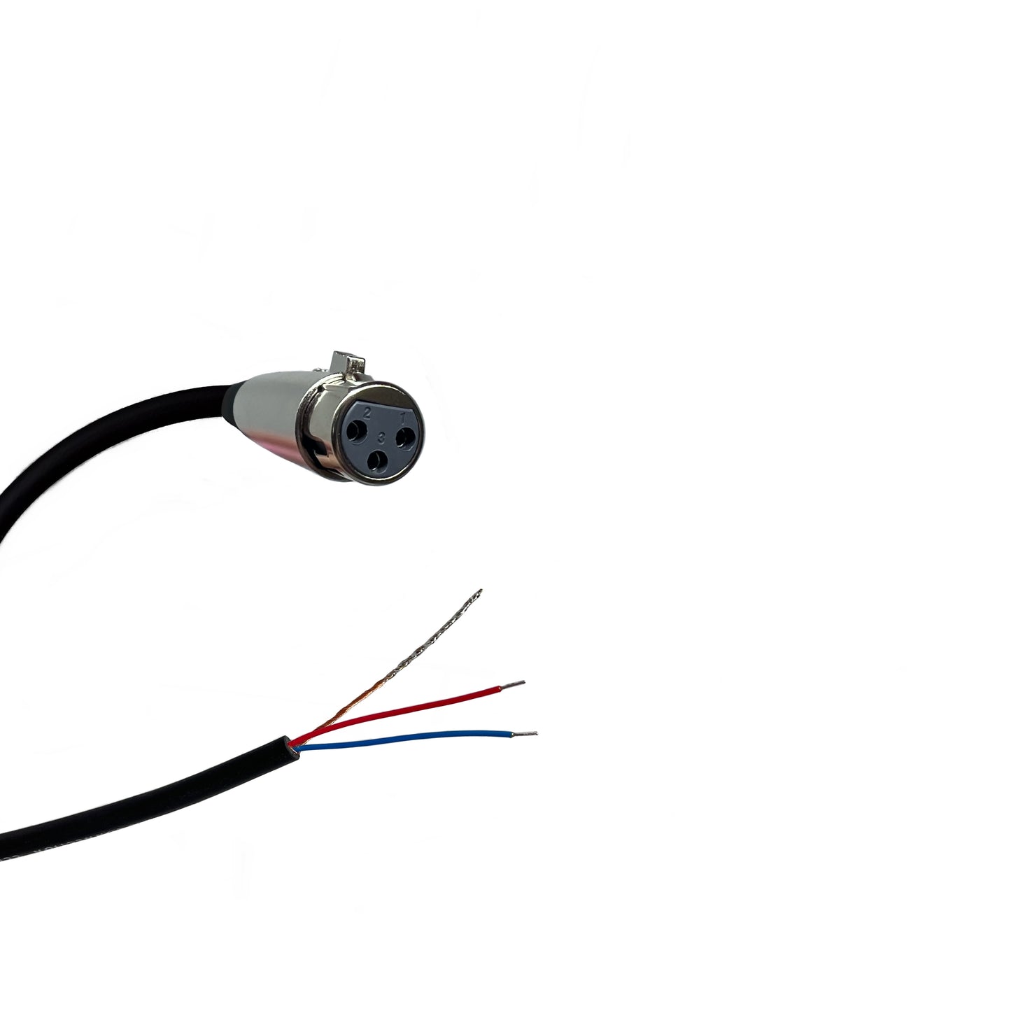 XLR 3 Pin Female to Blunt Install Cable