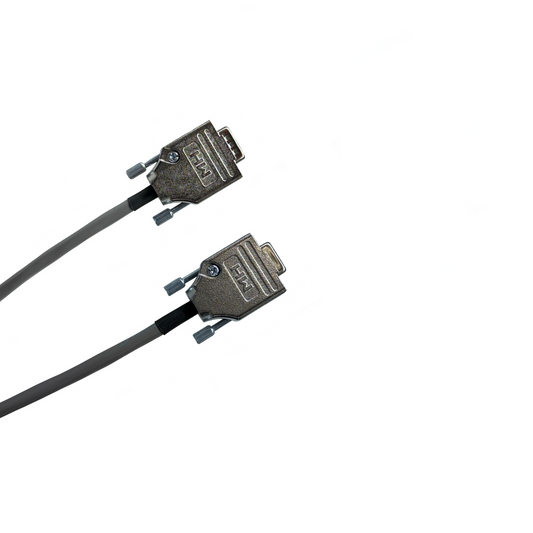 Serial Cable DB9 Male to Female 24 AWG All 9 Pins Wired Gray PVC Jacket