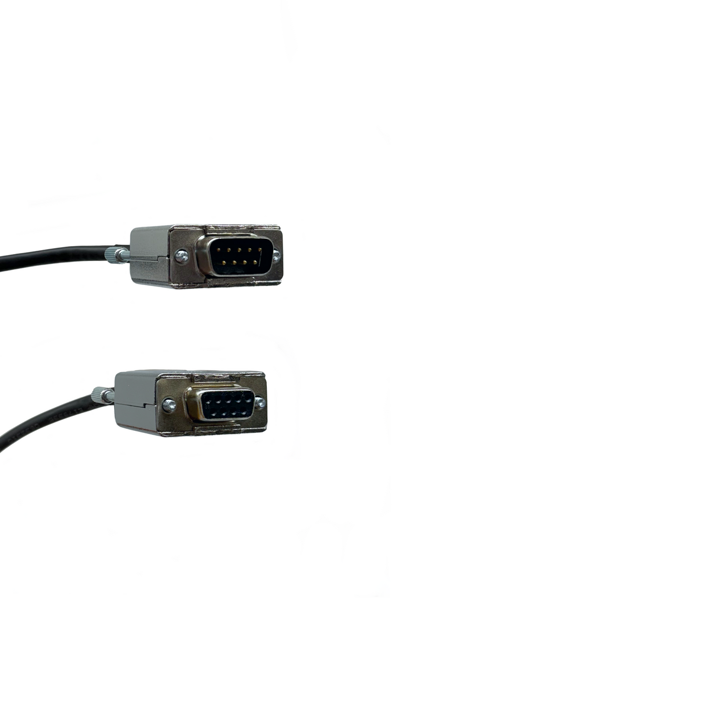 DB9 Male to Female 22 AWG Plenum Jacket Serial Cable Made in USA