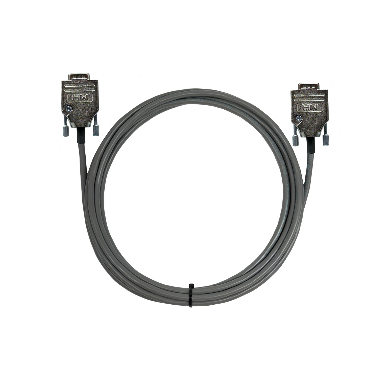 Serial Cable DB9 Male to Male 24 AWG All 9 Pins Wired - PVC Jacket