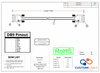 DB9 Male to Male 22 AWG Plenum Jacket Serial Data Installation Cable