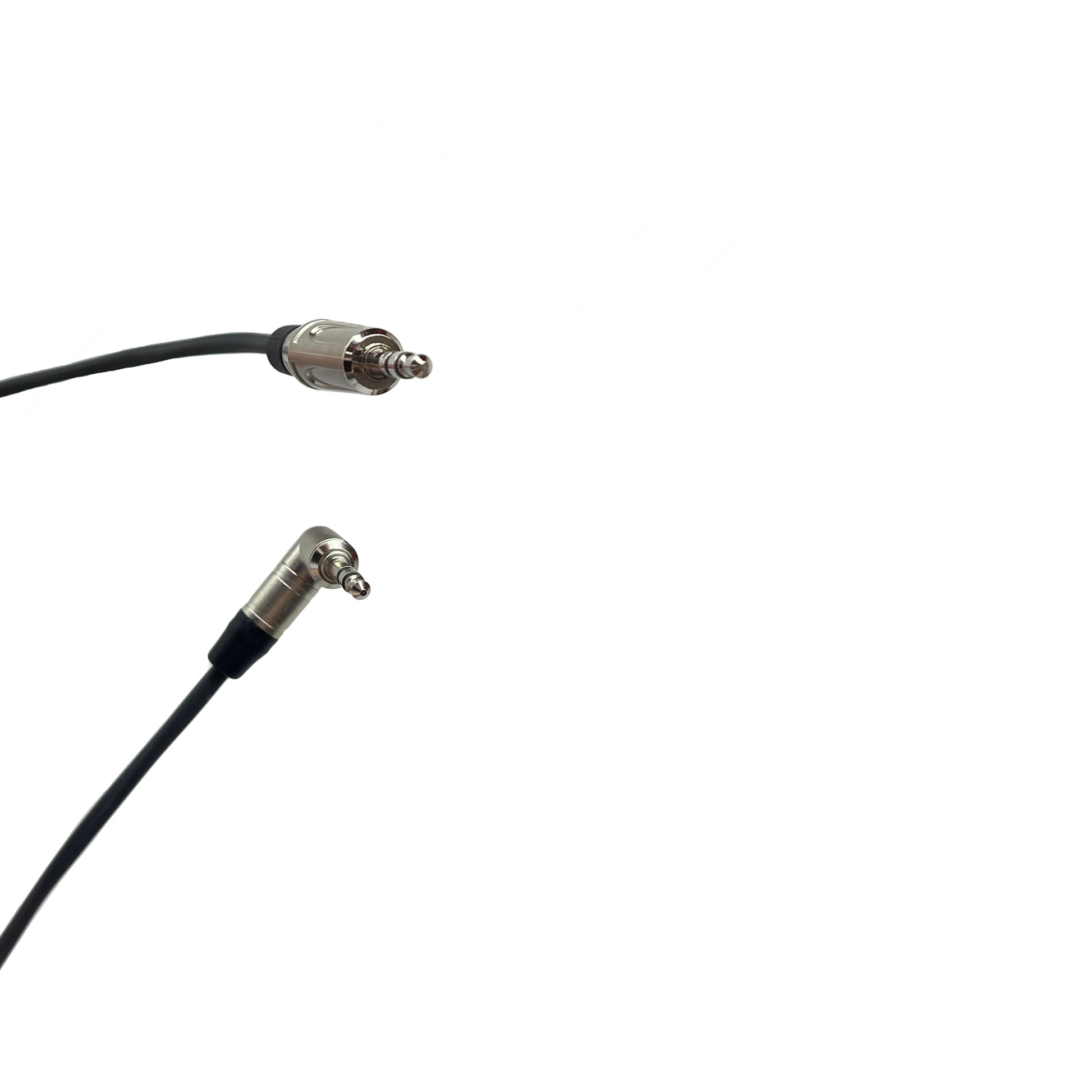 Plenum 3.5mm Right Angle to 3.5mm Straight Stereo Audio Cable Male to Male - Installation Grade