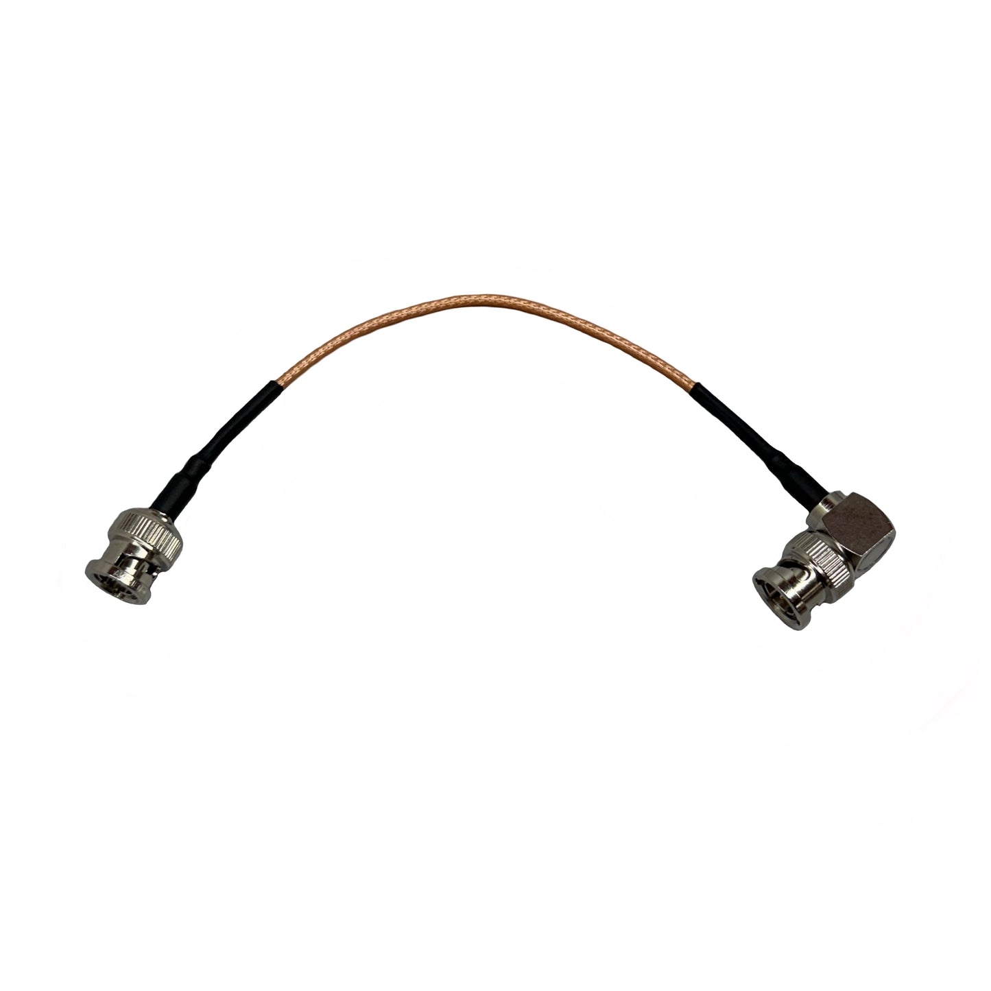 Mini BNC Right Angle Male to BNC Straight Male HD SDI RG179 75 Ohm