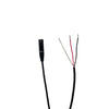 Mini XLR 3 Pin Male to Blunt Install Cables - PVC Black Jacket