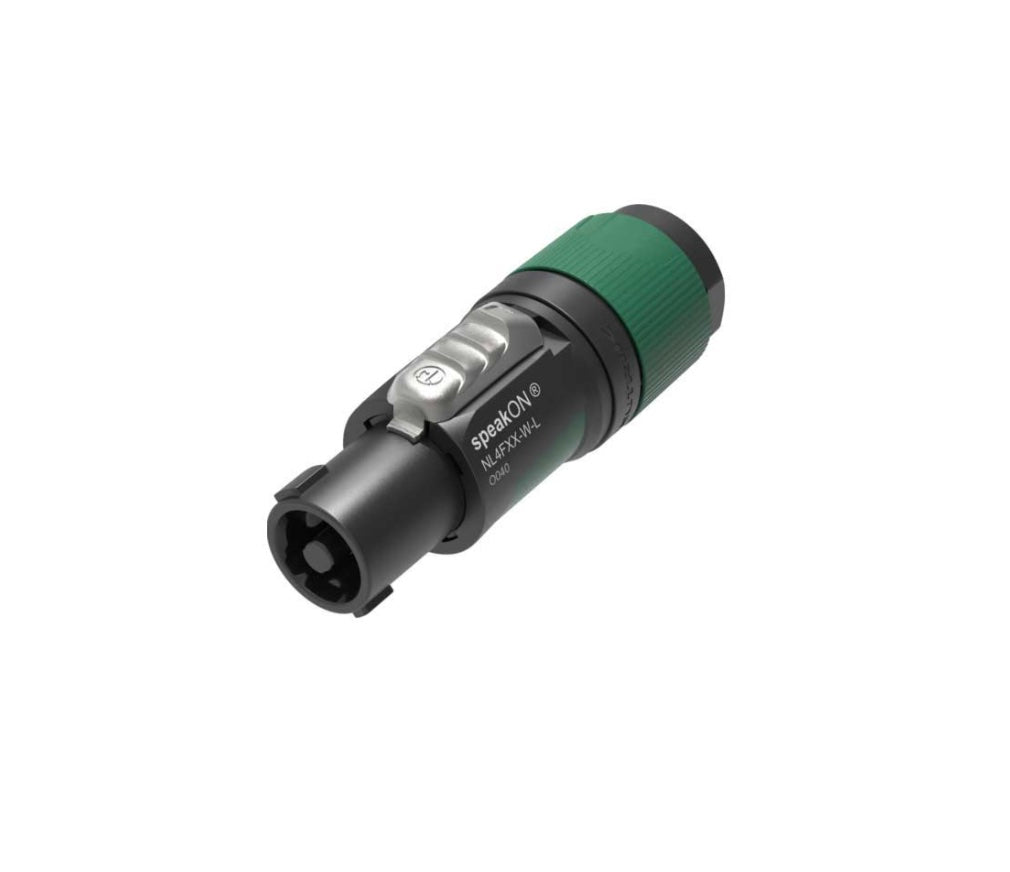 Neutrik NL4FXX-W-S speakON XX Series 4 Pole Cable End - Green