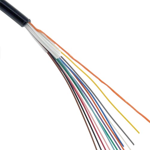 Indoor/Outdoor Fiber Optic Cable, Singlemode, 9/125, Black Riser Rated Spool 1000 foot