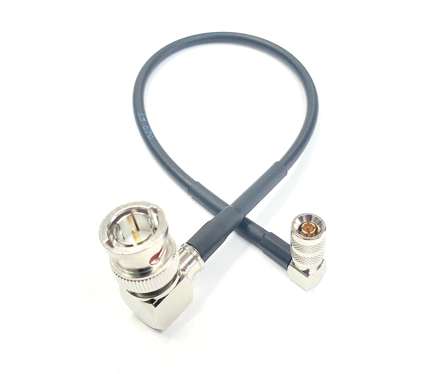 BNC Right Angle to Din 1.0/2.3 Right Angle HD-SDI 3G/6G Video Coaxial Cable