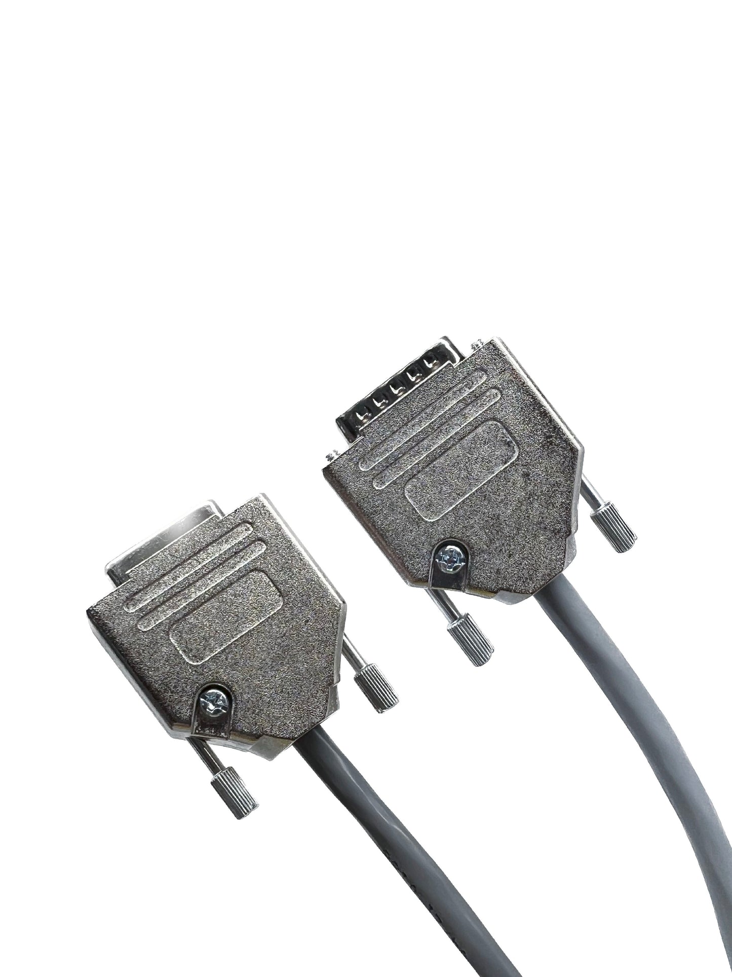 DB15 Male to Female All 15 Wires Connected 24 AWG - PVC Jacket - Gray - UL Listed