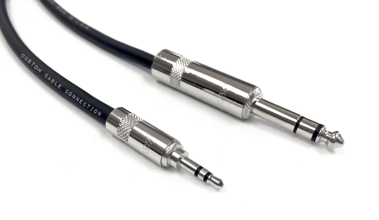 3.5mm Stereo to 1/4 inch TRS Stereo Balanced Cable for Stage