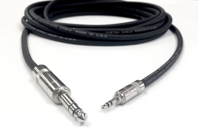 3.5mm Stereo to 1/4 inch TRS Stereo Balanced Cable for Stage