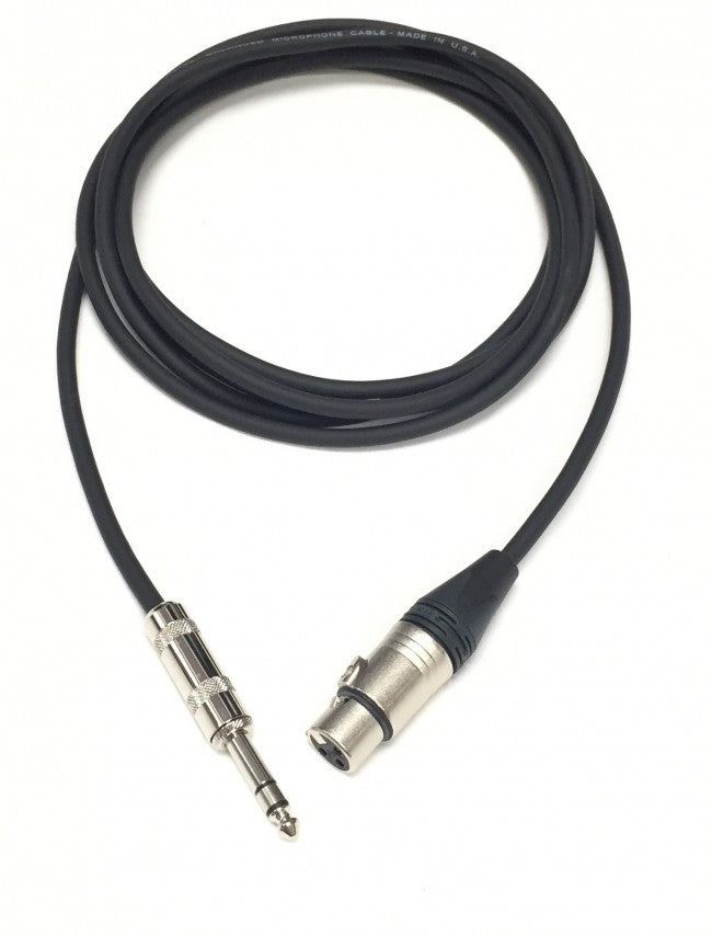 75ft XLR Female to 1/4 Inch TRS Balanced Pro Audio Cable