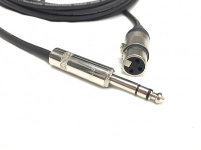 75ft XLR Female to 1/4 Inch TRS Balanced Pro Audio Cable