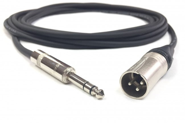 75 Foot XLR Male to 1/8 Inch (3.5mm) Male UNBALANCED audio Cable 24 AWG by  Custom Cable