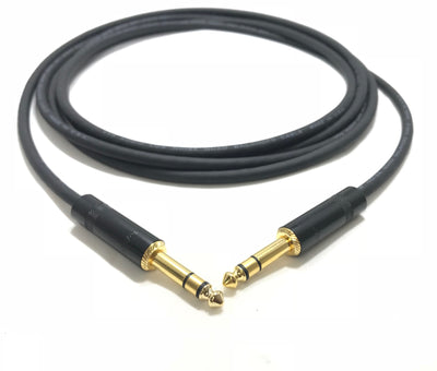 Pro Audio 1/4 inch TRS to 1/4 inch TRS Balanced Cable with Rean NYS228BG