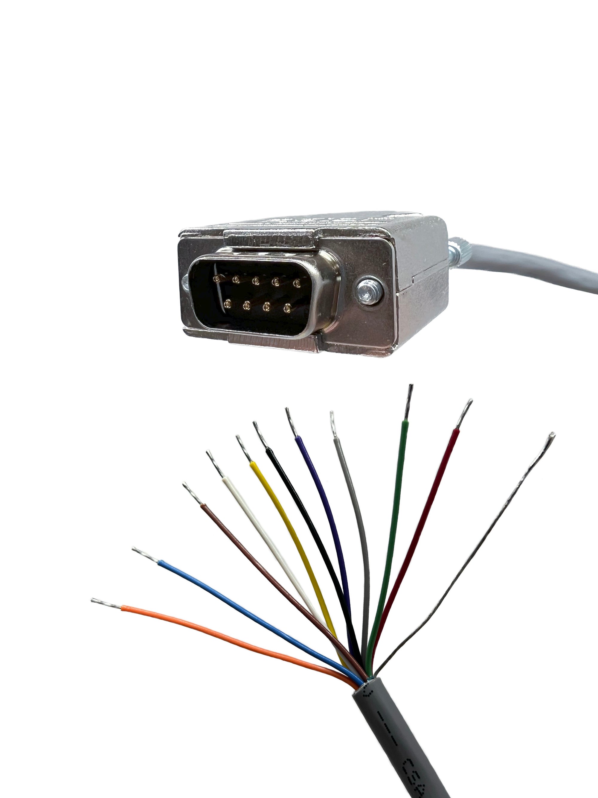 DB9 RS-232 Male to Blunt - Serial Breakout Cable