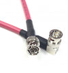 6ft HD-SDI RG6 BNC to BNC Right Angle Video Coaxial Cable Red