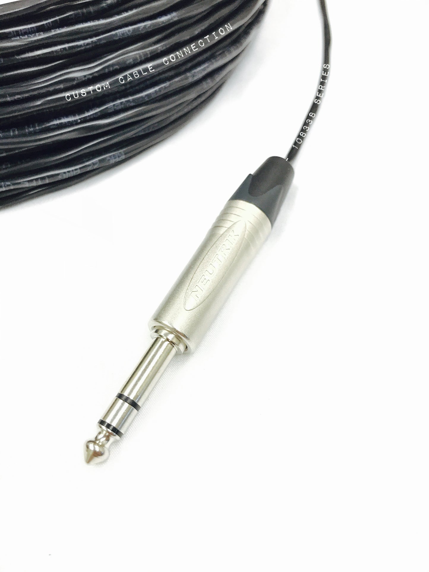 3.5mm Stereo to 1/4 inch TRS Stereo Cable Balanced Installation Grade