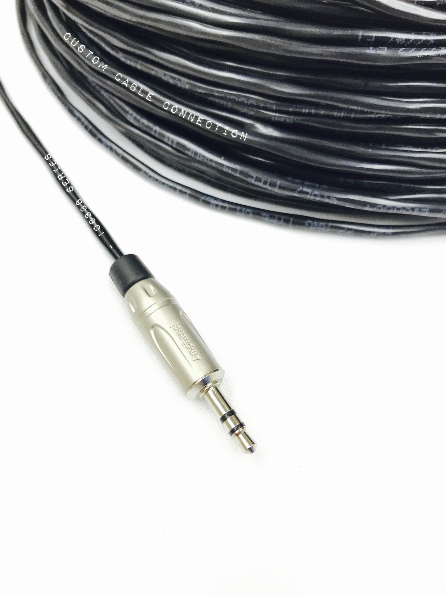 3.5mm Stereo to 1/4 inch TRS Stereo Cable Balanced Installation Grade