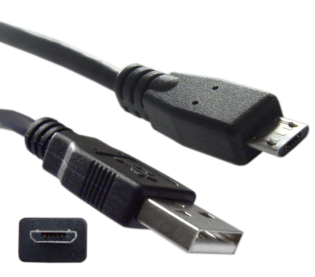 USB-Micro 2.0 A/B Cable 10ft