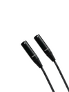 Mini XLR 3 Pin Male to Male Cables - PVC Black Jacket