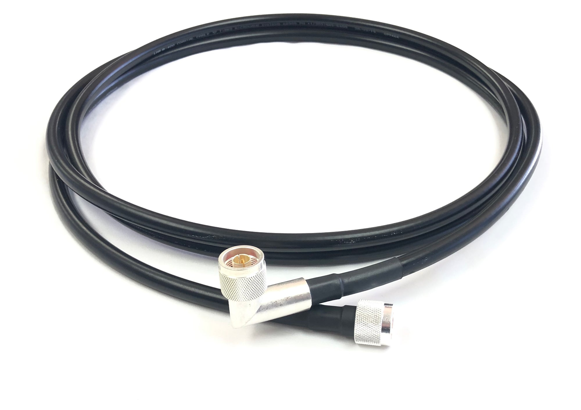 N Male to N Male Right Angle Times Microwave LMR-400 50 Ohm Cable