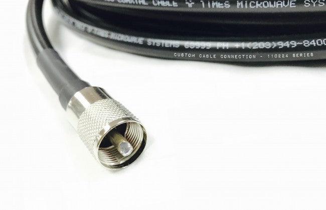 UHF PL259 M/M 1ft LMR-400 Cable