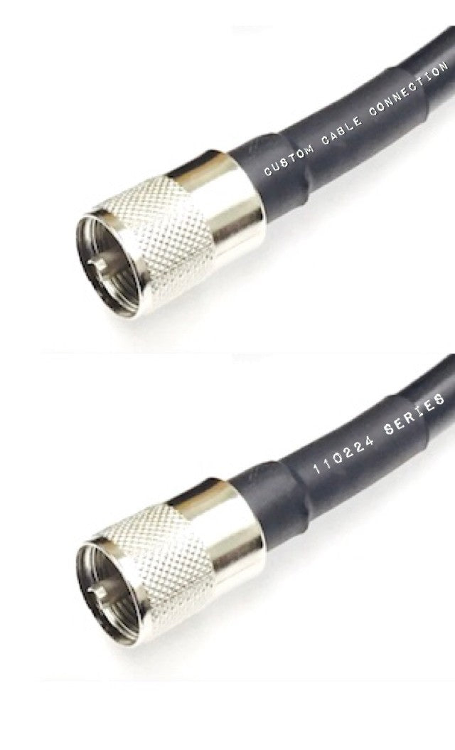 UHF PL259 M/M 1ft LMR-400 Cable