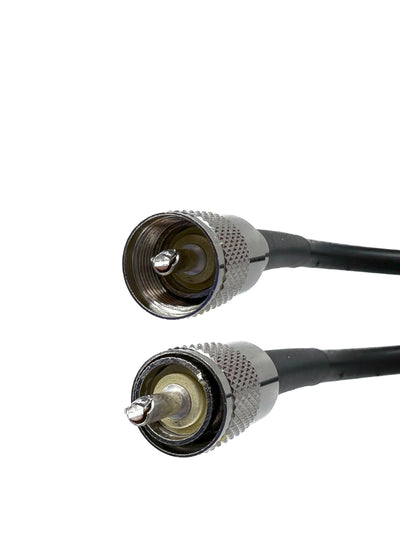 UHF PL259 Male to UHF PL259 Male Low Loss LMR 400 Times Microwave 50 Ohm Cable