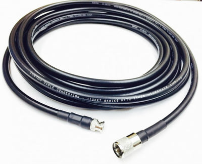 UHF PL259 Male to BNC Male Times Microwave LMR-400 Cable 75 Foot