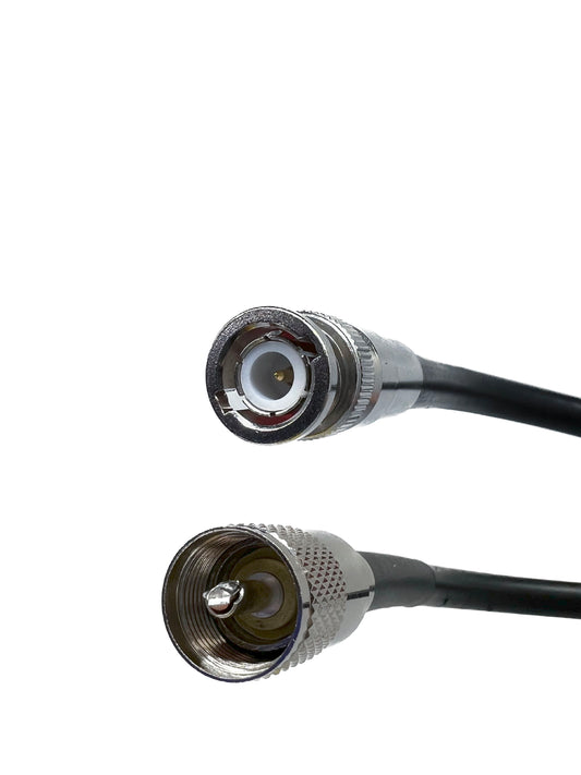 BNC Male to UHF PL259 Male Times Microwave LMR-400 Cable 50 Ohm