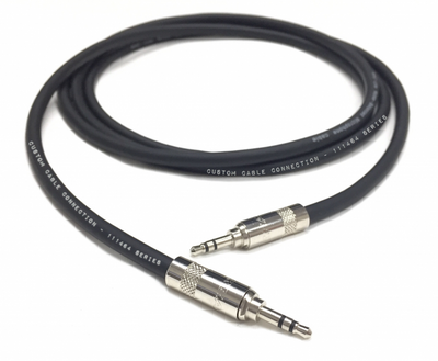 75ft 3.5mm Stereo Audio Cable Male to Male Black Jacket