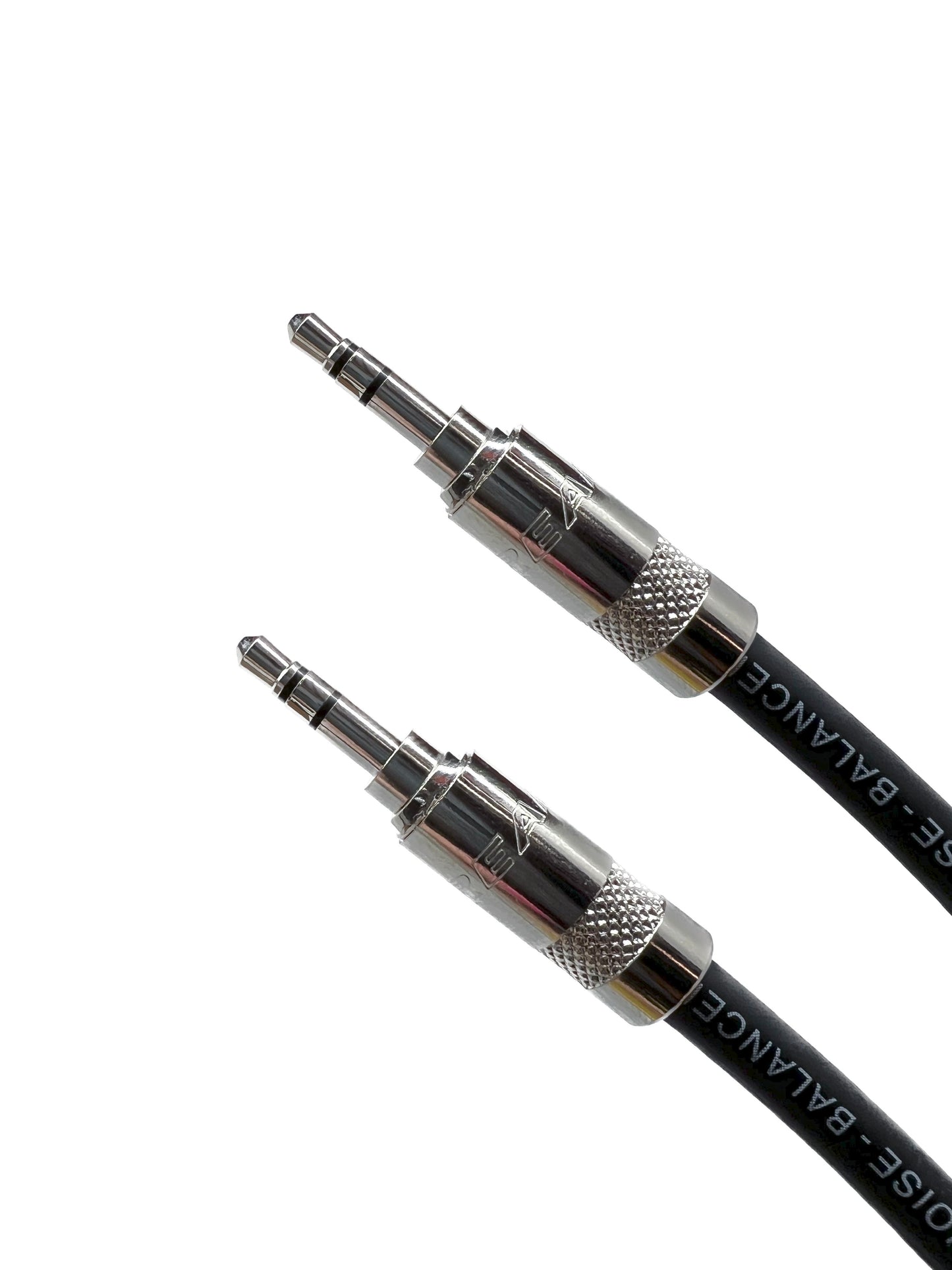 3.5mm Stereo Audio Cable Male to Male Black Jacket Stage Grade