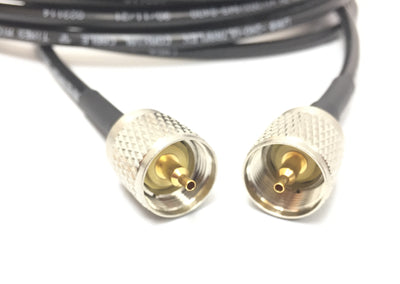 UHF PL-259 to UHF PL-259 Male Times Microwave LMR-240 Ultraflex 50 Ohm Cables