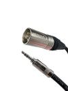 Balanced XLR Male to 3.5mm TRS Audio Cables with Neutrik Connectors All Lengths Available