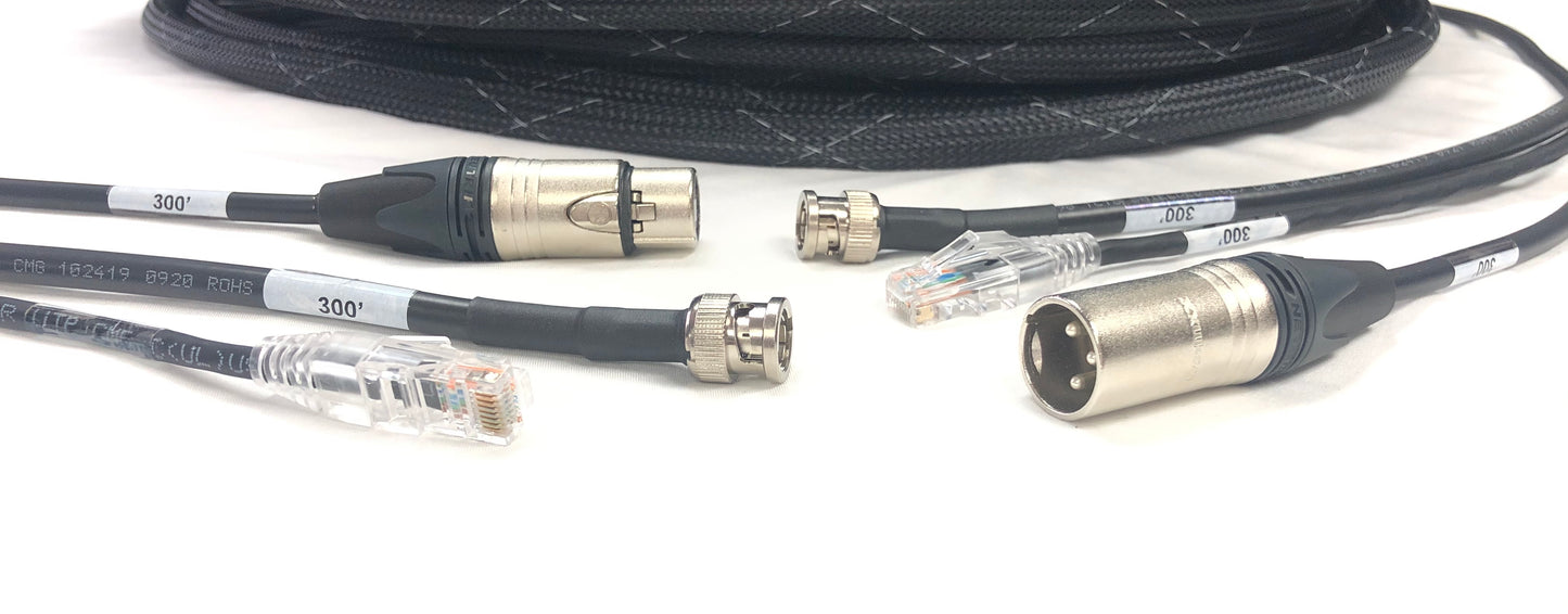 Snake Cable HD-SDI BNC, XLR, CAT5E all in one Jacket