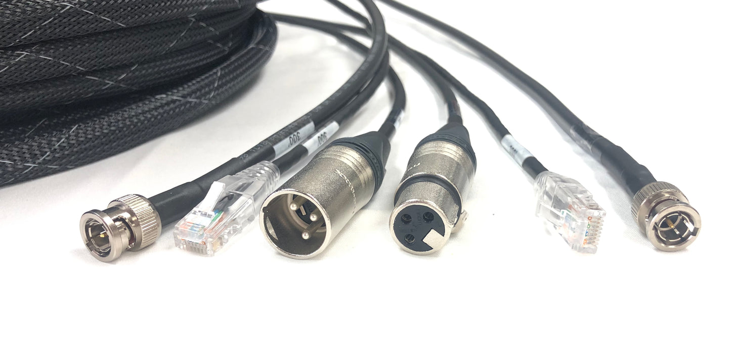 Snake Cable HD-SDI BNC, XLR, CAT5E all in one Jacket